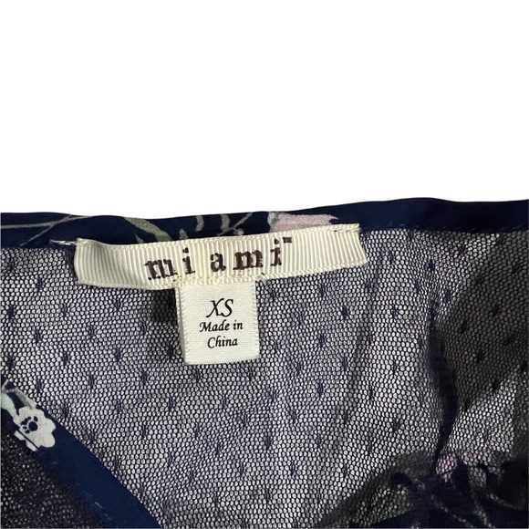 Francesca’s Miami Blue and White Floral Ruffle Dress in Size XS - Picture 6 of 10